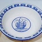 ظرف سوپ خوری چینی قلم آبی  مناسب جهت سرو سوپ و نودل 