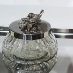 کندی جار سیلور و شیشه طرح گنجشک