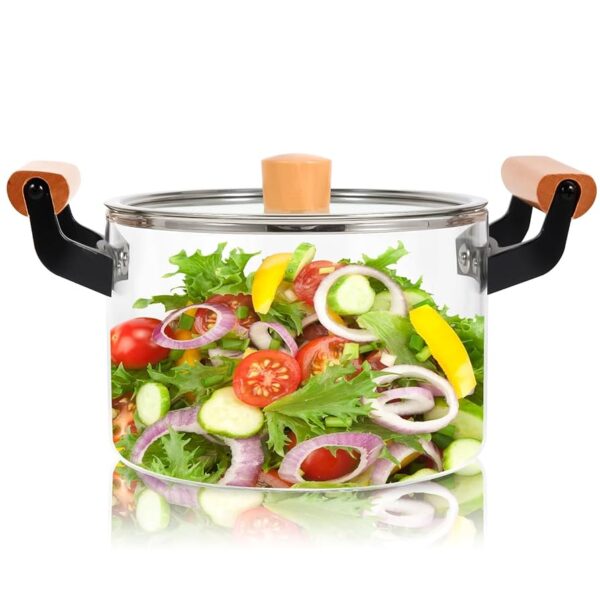 قابلمه پیرکس برایتون شیشه ای قابلمه برند بامبو brighton