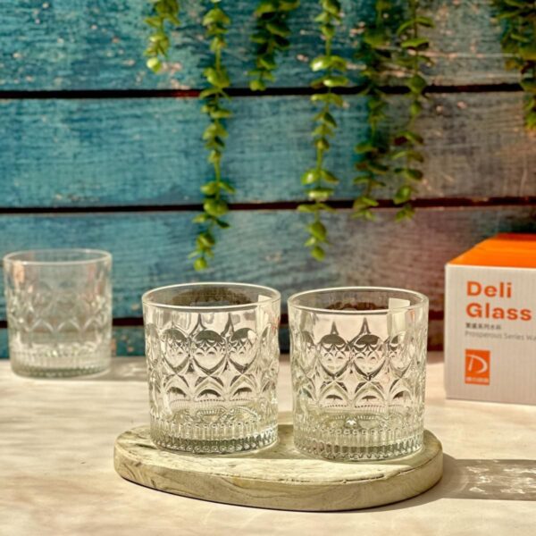 ویژگی‌های محصول: 1 دست (6عدد) لیوان بلوری برند:  برند دلی  Deli Glass طرح: والس