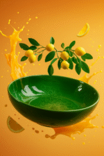 کاسه سرامیکی سالادی گود سبز