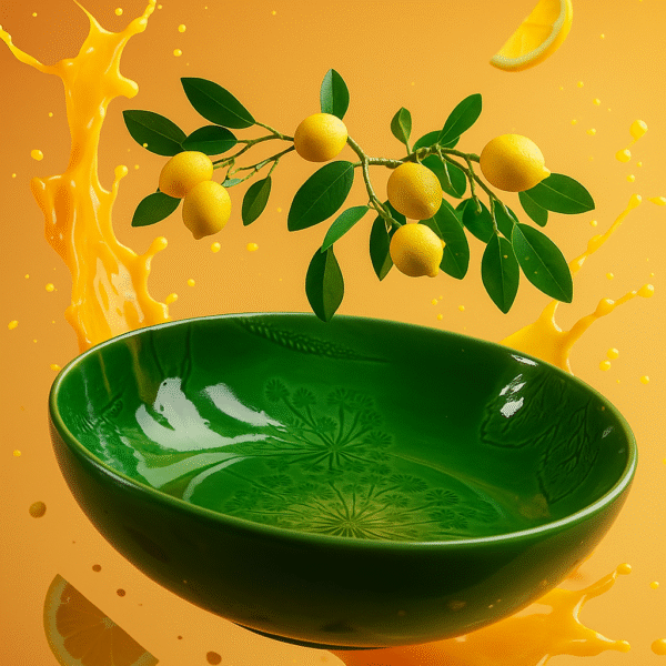 کاسه سرامیکی سالادی گود سبز