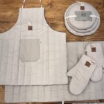 ست پارچه ای آشپزخانه کرم استخوانی