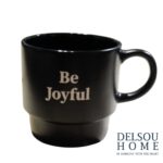 ماگ طرحدار وارداتی خاص دکوری کلکسیونی تکست دار coffee Be Joyful