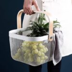 سبد پیک نیک دسته بامبو فلزی طرح ایکیا - تصویر 8
