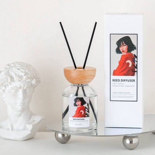 خوشبوکننده هوا ایفل reed diffuser رایحه گل و لیمو شکوفه های بهاری
