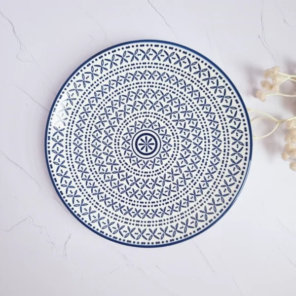 پیش دستی طرح ایکس ضربدری آبی دنی هوم