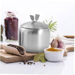 کندی جار جاعسلی قندان شکردان جاشکری استیل مات قاشق دار در پروانه ای