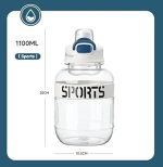 بطری کپل قمقمه ورزشی طرحدار شفاف sport