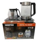 چای ساز کنارهمی جیپاس مدل GTM38065 فلر بوش قیمت مناسب پیرکس مشکی استیل کتری برقی