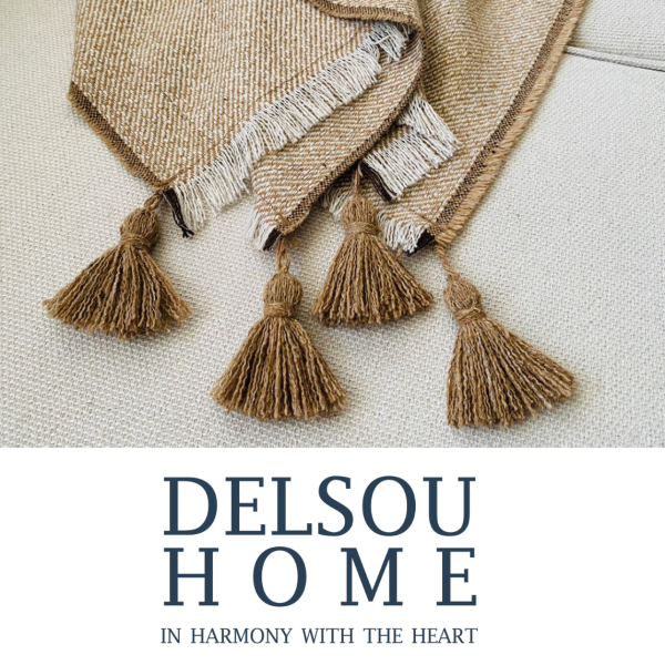 شال مبل پیکه هنری سفید و طلایی Home.no.10  delsouhome شال مبل رانر ورونیکا کالای خواب