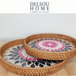 سینی راتان حصیری صدفی
