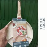 ماهیتابه گریل سه خانه کرم چدن