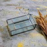 باکس دستمال کاغذی جادستمالی شیشه و فلز