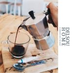 mokapot موکاپات استیل مشکی قهوه اسپرسو دمی فرانسه
