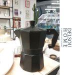 mokapot موکاپات استیل مشکی قهوه اسپرسو دمی فرانسه