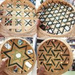سبد حصیری دیوارکوب بوهو دیزاین BOHO