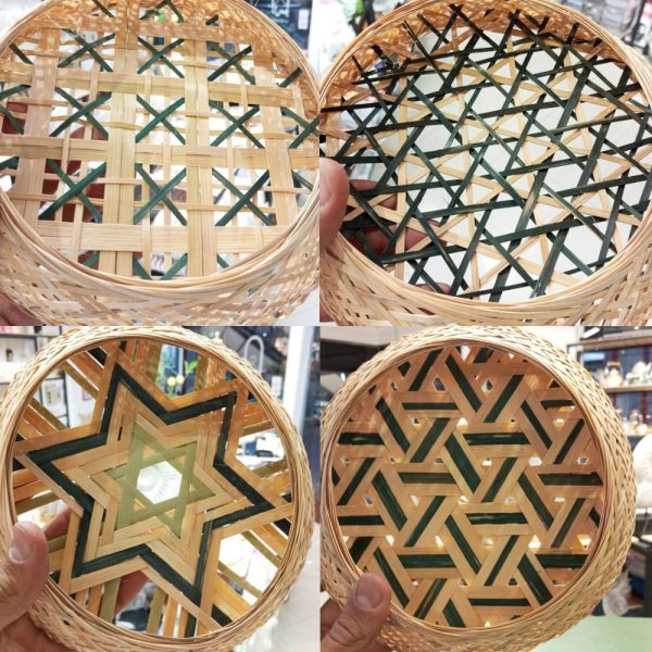 سبد حصیری دیوارکوب بوهو دیزاین BOHO