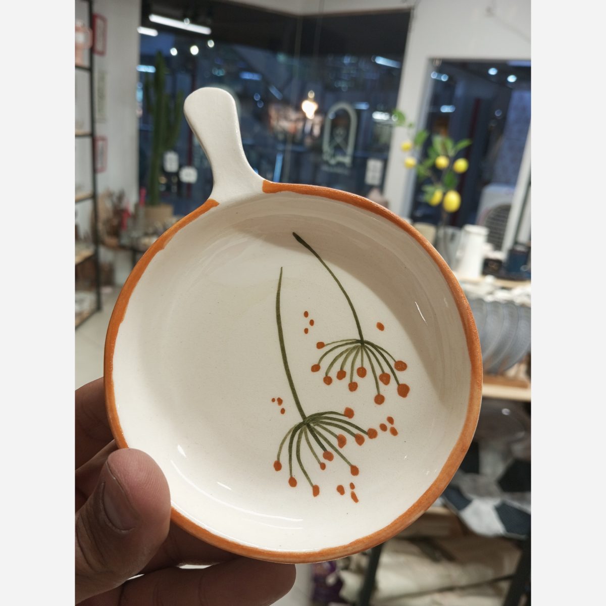 تابه سرامیکی کره خوری نقلی دسته دار