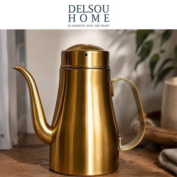 دله عربی قوری کتری استیل روغن ریز استیل
